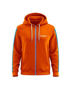 Stripped Hoodie with Zip