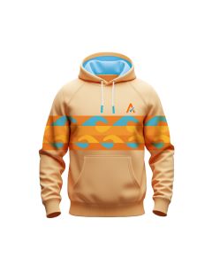 Men's Wave High Neck Hoodie